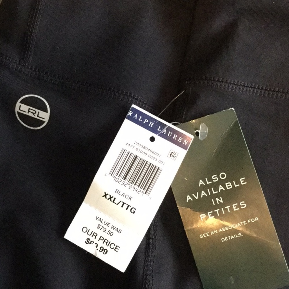 Ralph Lauren black workout pants. - Picture 5 of 6